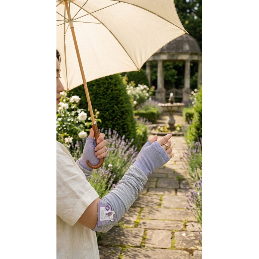 日本 Stream 輕盈、透氣 吸水速乾與抗菌 涼感袖套(A.B.C.D)兩雙一組-細節圖8