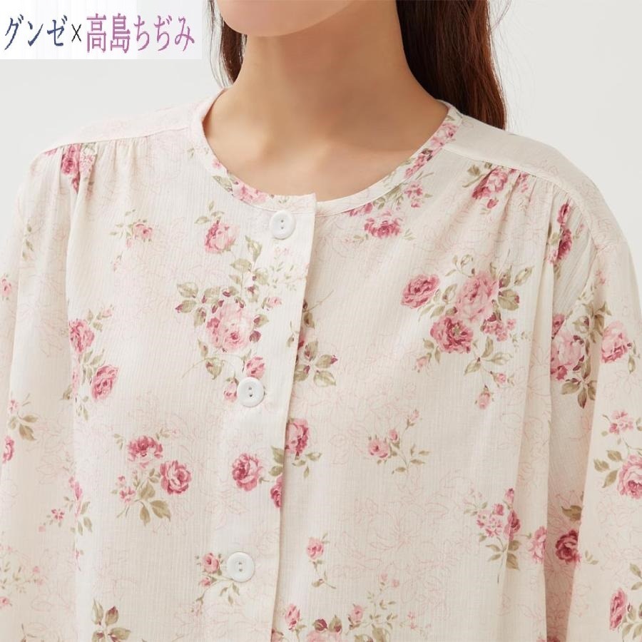 日本郡是 春夏純棉楊柳紗家居服(粉.紫)兩色-細節圖7