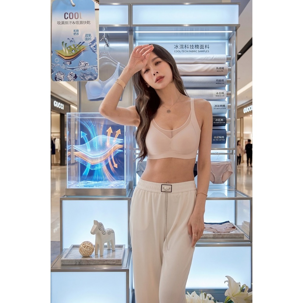 台灣 零束縛大胸顯小不勒集中 無痕 3D塑形養胸內衣(黑.灰紫.膚)三色-細節圖4