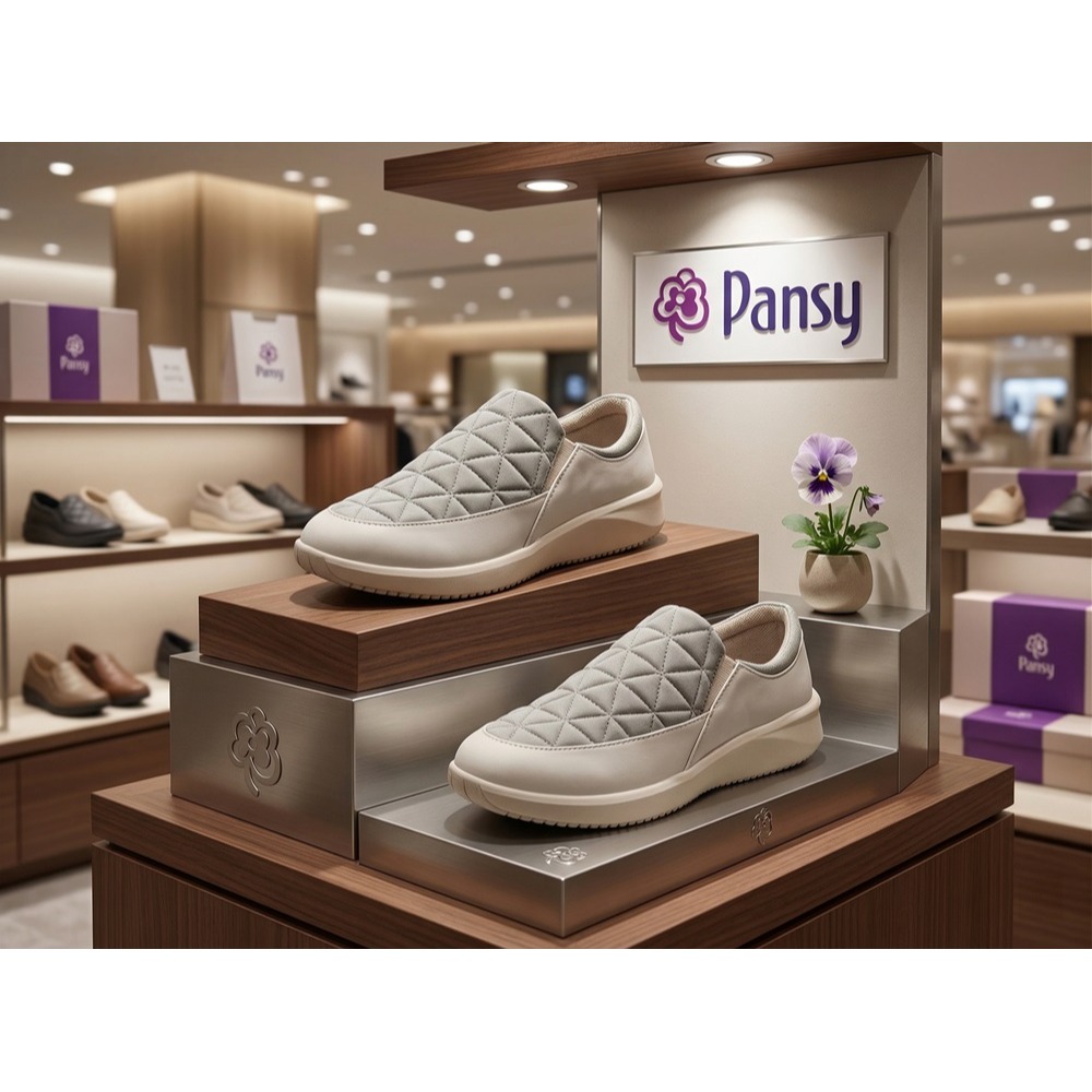 日本 Pansy輕量免綁兼具機能與美感 休閒鞋(黑.米)兩色-細節圖2