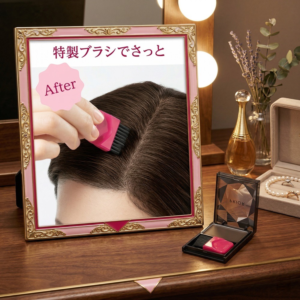 日本 資生堂 白髮救星30秒瞬效補色 抗汗防水 補色髮粉(黑.咖)兩色-細節圖2