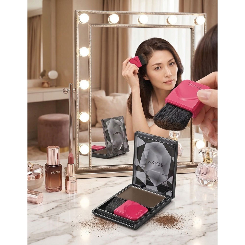 日本 資生堂 白髮救星30秒瞬效補色 抗汗防水 補色髮粉(黑.咖)兩色-細節圖6