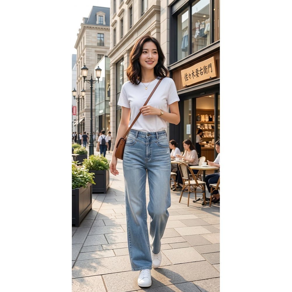 日本 佐々木要右衛門後腰彈性抽褶 復古單寧 牛仔褲(深藍.淺藍)兩色-細節圖8