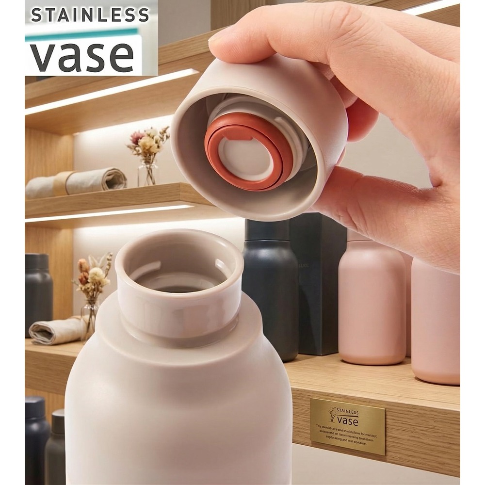 日本 Reach 真空二重構造2WAY 飲用輕巧便利易拆洗保溫瓶(粉白紫)三色-細節圖6