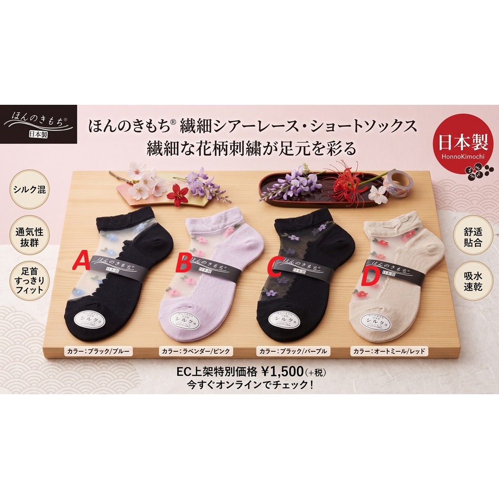 日本奈良真絲混紡透膚玻璃紗襪(米.黑.粉.黑透)兩雙一組特價-細節圖2