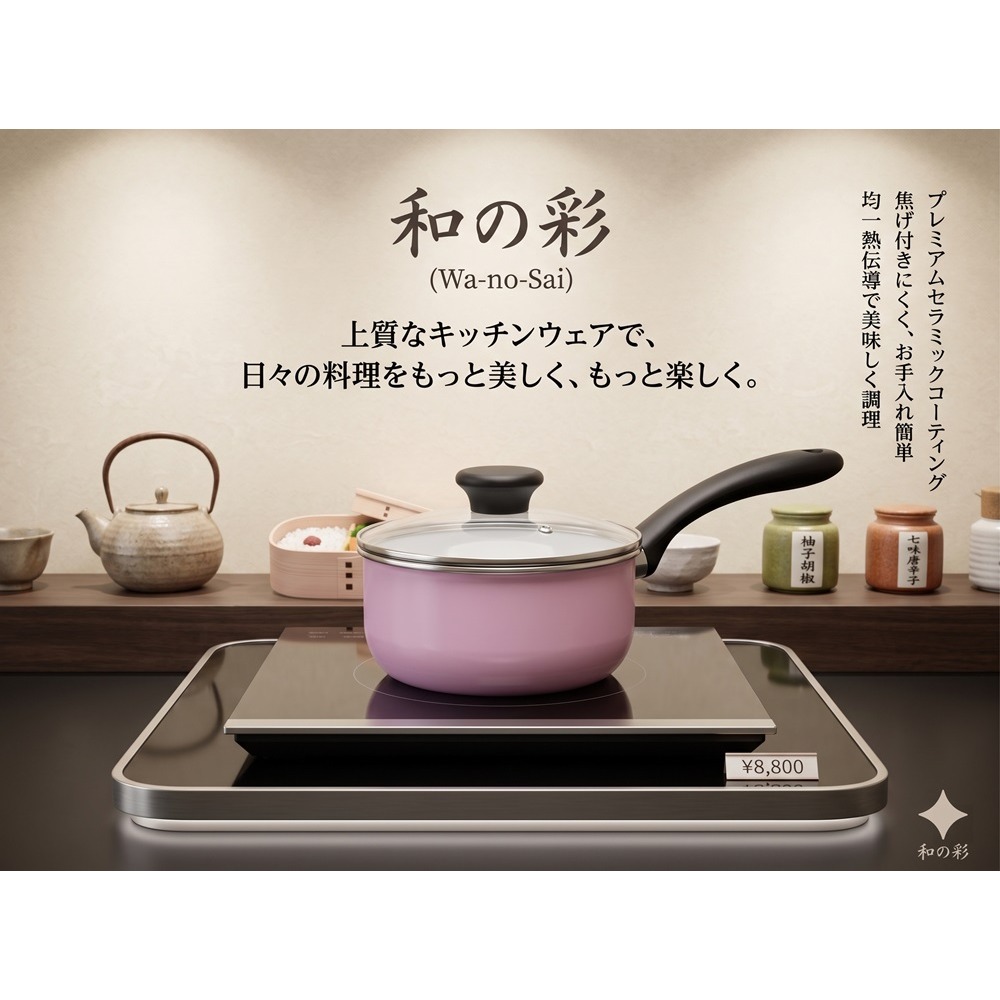 日本京瓷 導熱神速 不吸附異味 陶瓷 片手鍋-細節圖2