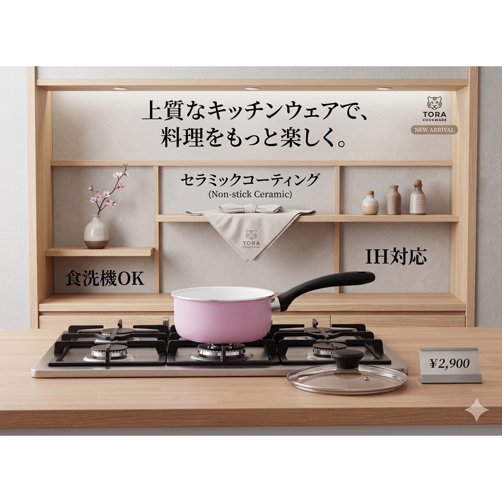 日本京瓷 導熱神速 不吸附異味 陶瓷 片手鍋-細節圖5