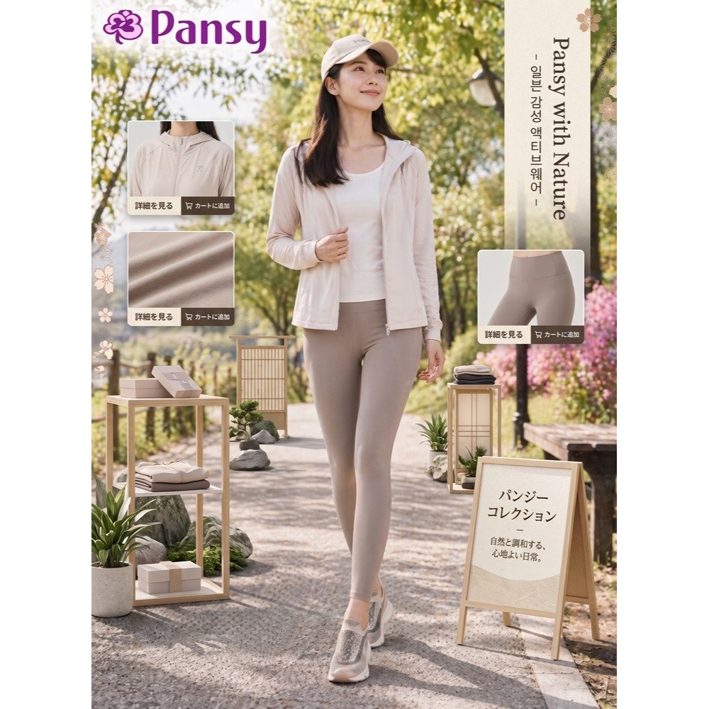 日本 Pansy 高彈力不擠腳 極致透氣 緩震輕盈健步機能鞋(黑.米)兩色-細節圖6