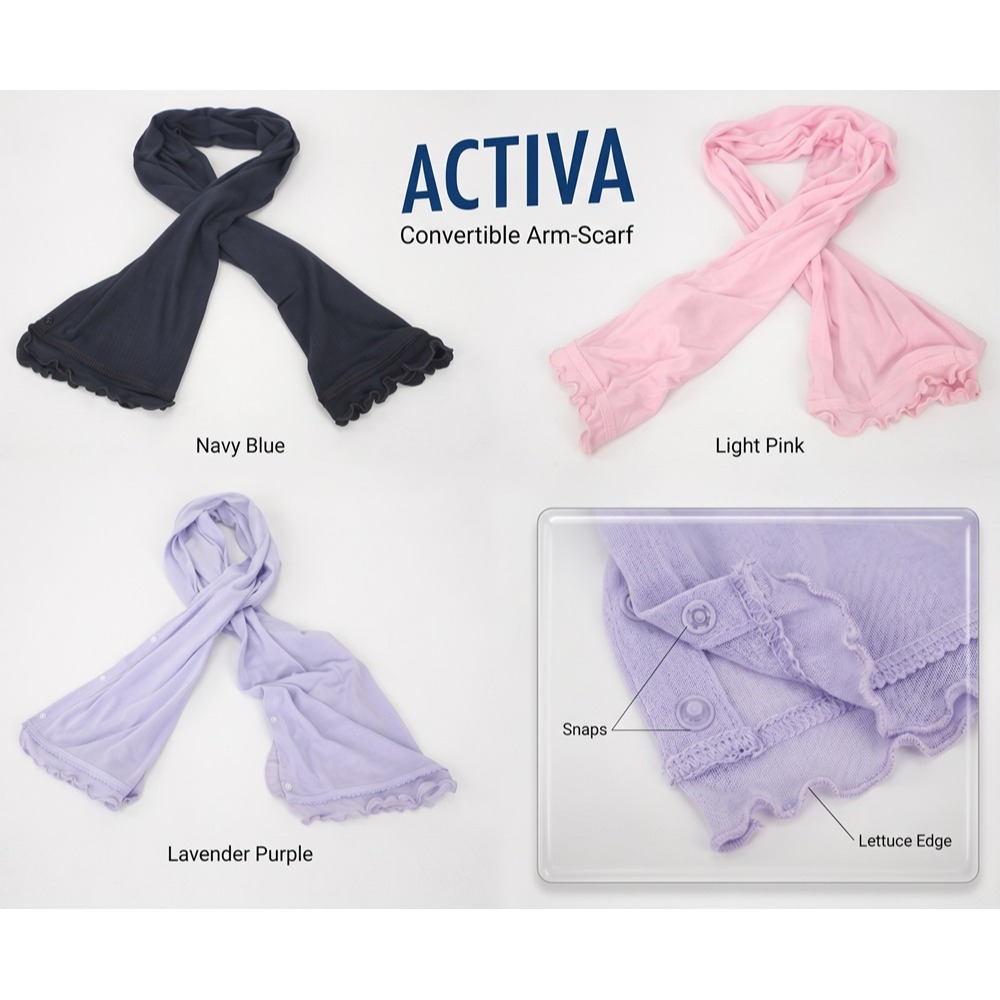 日本的 Activa 高防曬涼感多變穿法4WAY多用途防曬披肩外套(黑.水藍.粉)2件組超值特惠-細節圖6