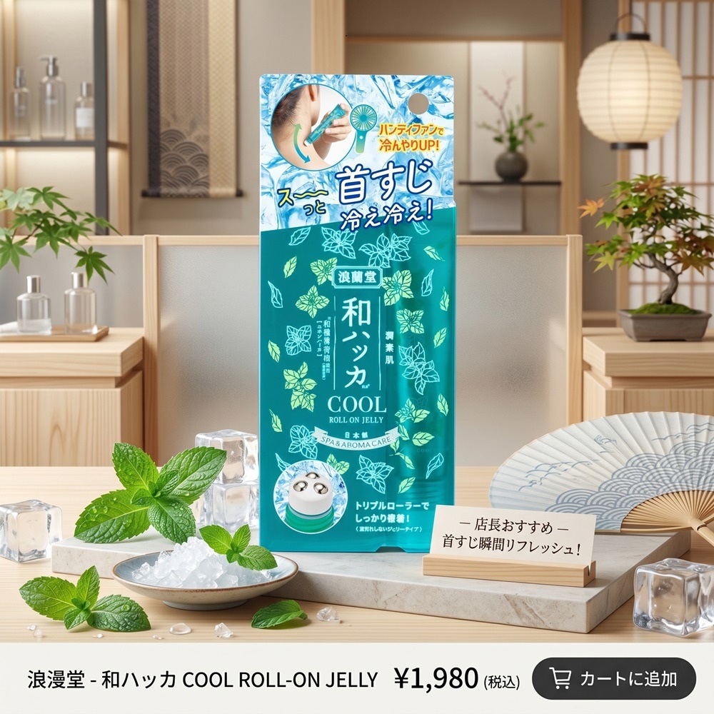 日本的 潤素肌 一滾提神醒腦 舒緩緊繃的肩頸 薄荷清涼滾珠凝露-細節圖8