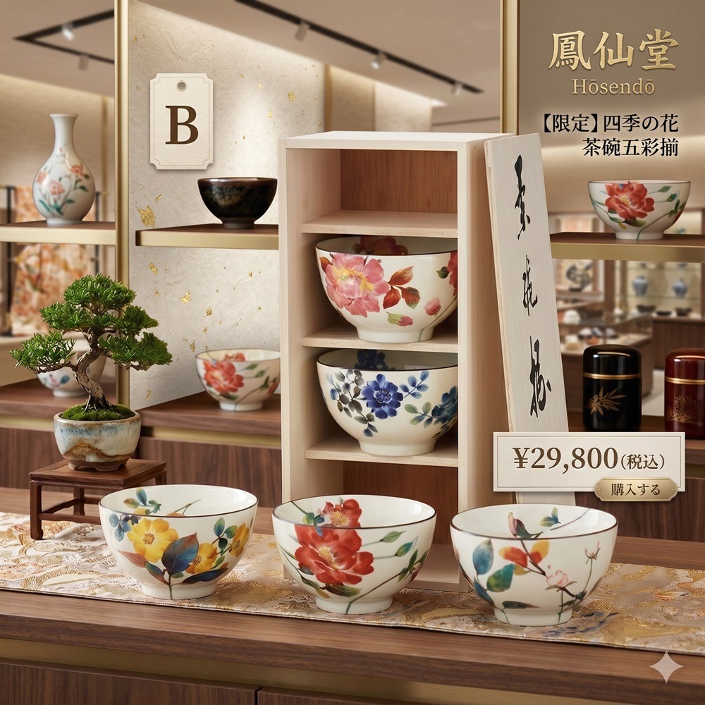 日本美濃燒用職人之手溫暖你的日常食光手工雅緻五入木盒碗組A.B.C.D四種-細節圖3