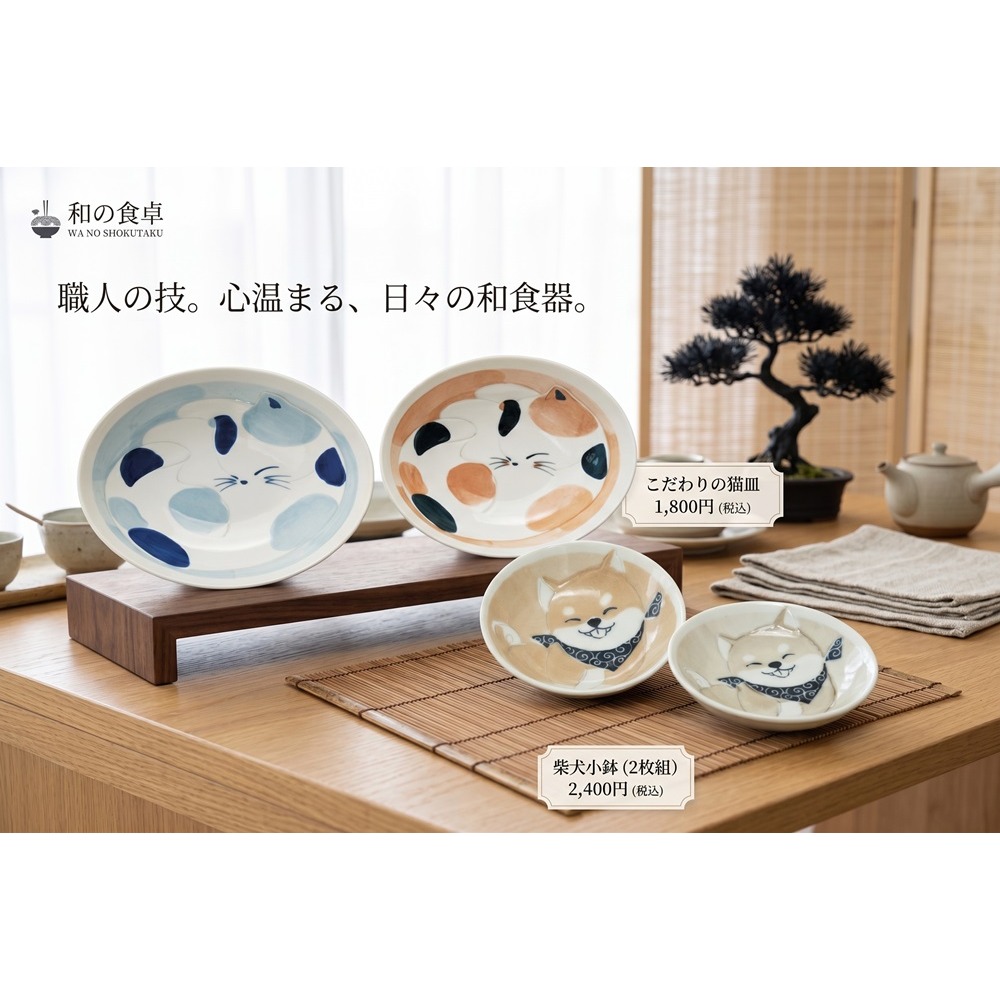 日本美濃燒 極致輕盈的手感 輕量陶瓷2入小丼碗（春眠貓.笑笑犬）兩種-細節圖3