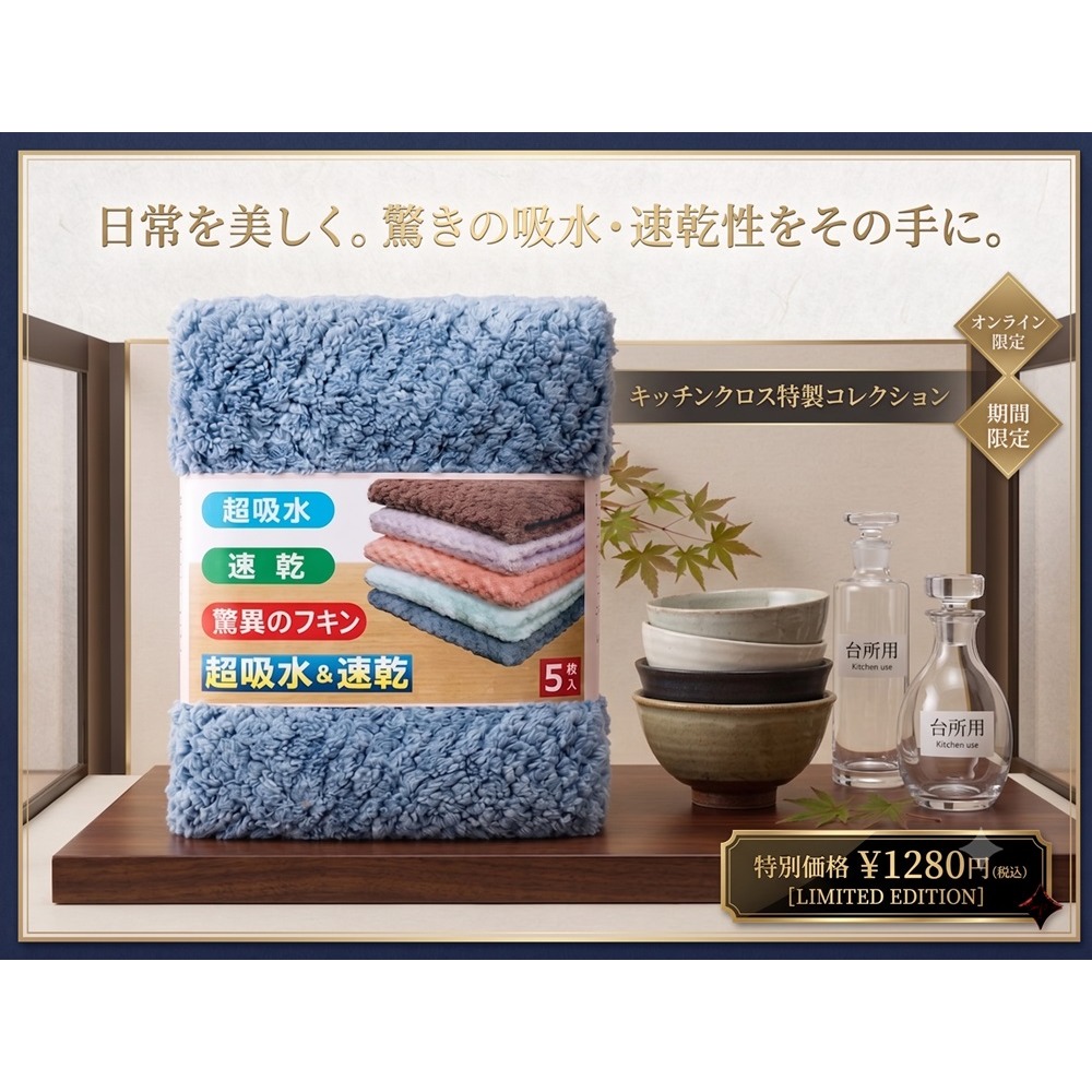 日本日本3D居家清潔神隊友 立體 吸水抹布 5入組(2包組)特價-細節圖5