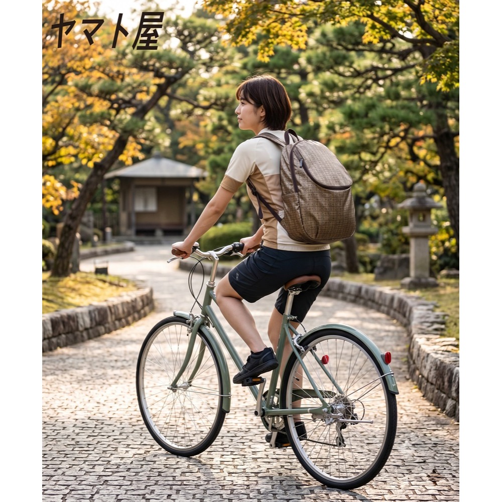 日本 Yamato防水輕材質 多功能 不脫落叉型背帶U型後背包(A.B.C.D.E.F)四色-細節圖2
