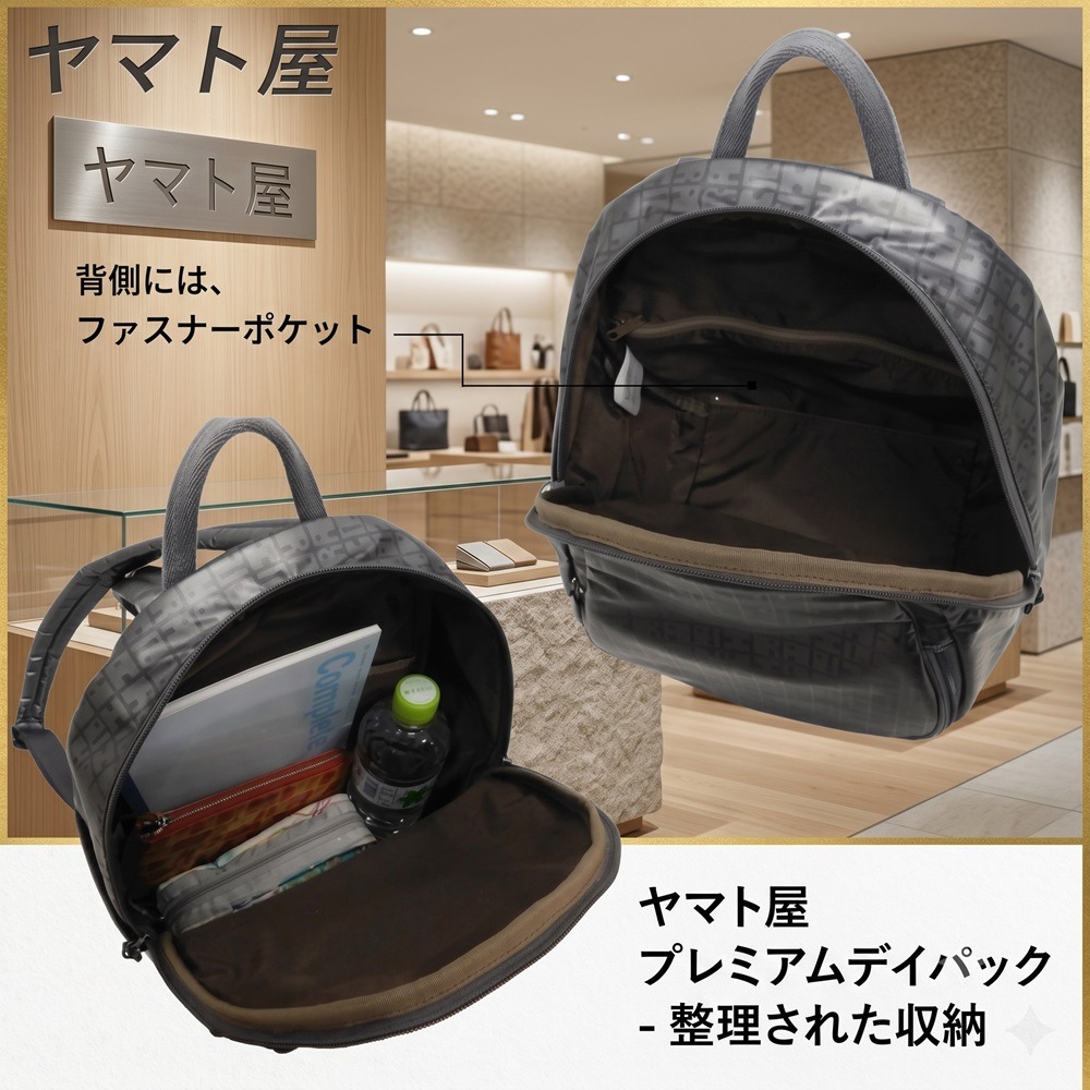日本 Yamato防水輕材質 多功能 不脫落叉型背帶U型後背包(A.B.C.D.E.F)四色-細節圖9