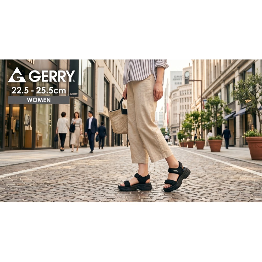 日本GERRY增高機能 夏日微辣感 緩震性 輕量厚底涼鞋-細節圖3