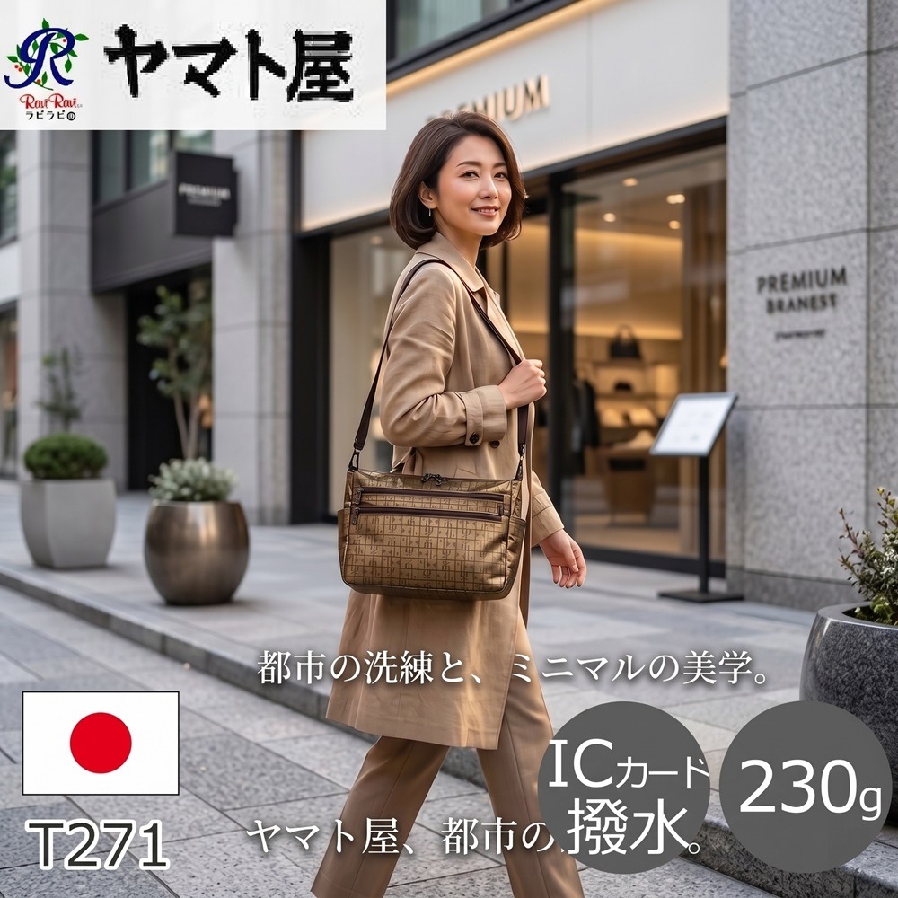 日本ヤマト屋 防水輕量×百搭實用 多功能 防水輕量側背包(黑.紅.金.桃紅)4色-細節圖2