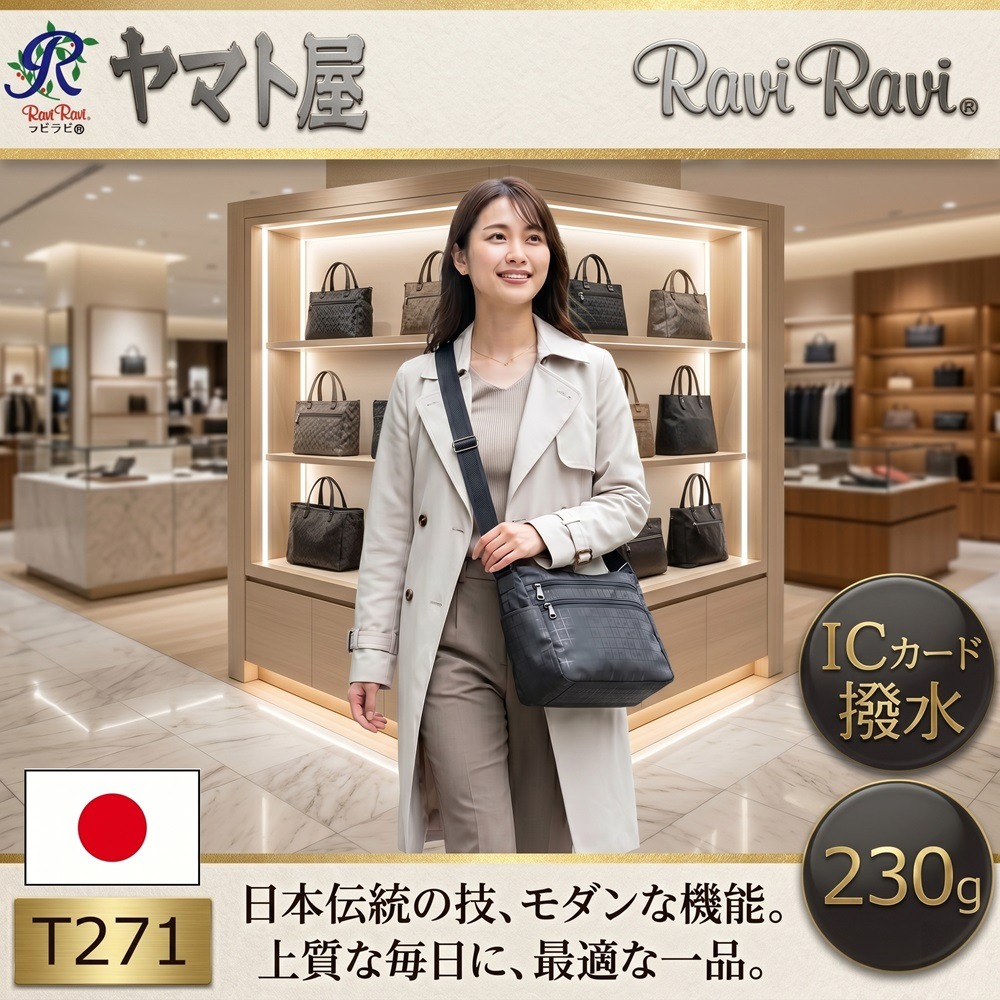 日本ヤマト屋 防水輕量×百搭實用 多功能 防水輕量側背包(黑.紅.金.桃紅)4色-細節圖3