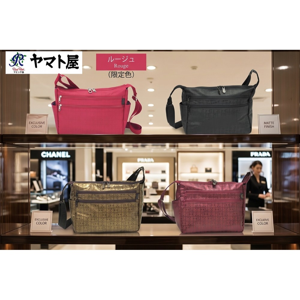 日本ヤマト屋 防水輕量×百搭實用 多功能 防水輕量側背包(黑.紅.金.桃紅)4色-細節圖5