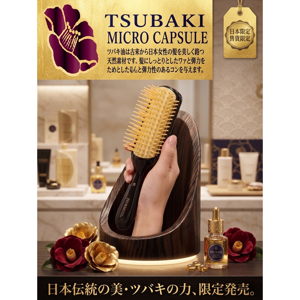 日本池本刷子 山茶花油 防靜電造型梳-細節圖5