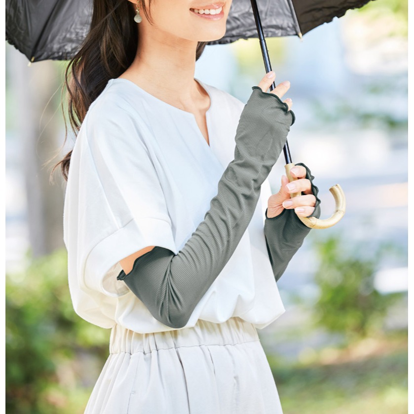 日本ひんやりベール 抗uv冰涼防護 涼感袖套 防曬袖套(兩雙一組)特價-細節圖8