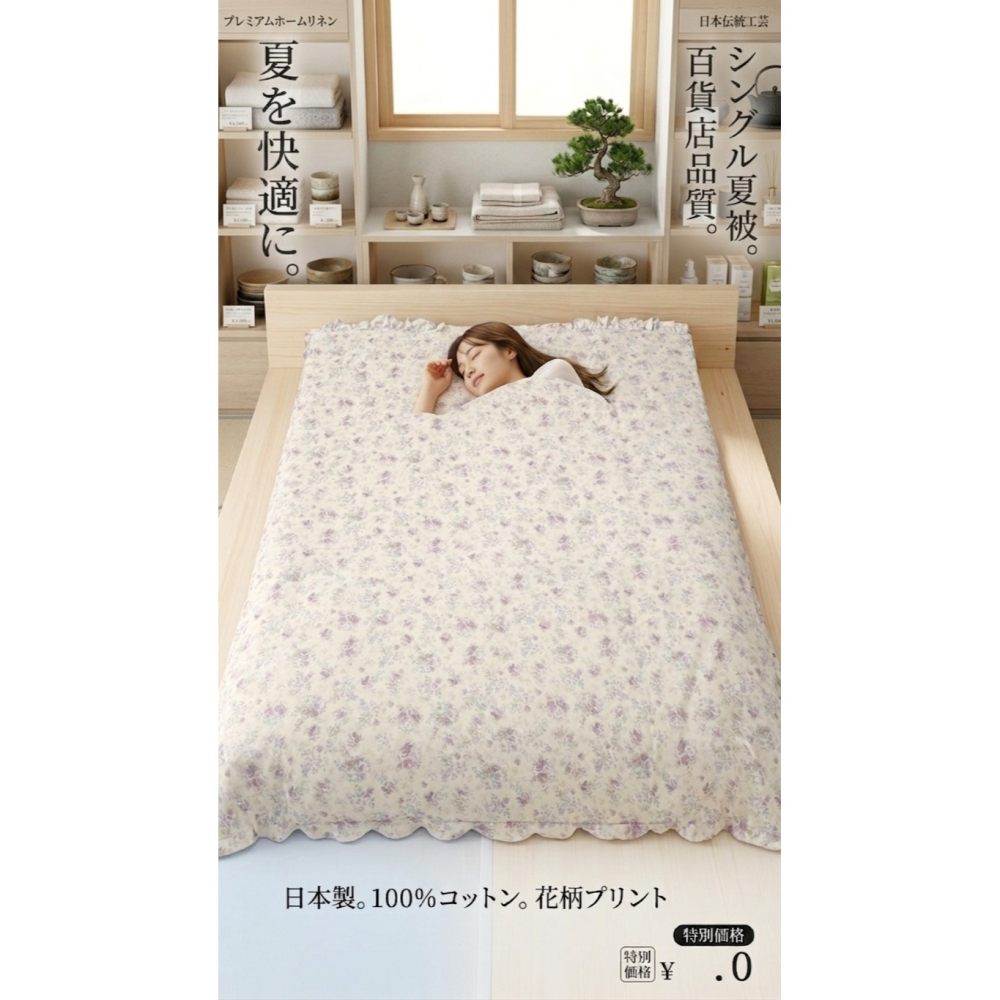日本 Petit雲朵觸感與療癒睡眠 乾爽降溫 可水洗單人被(A.B.C.D)四色-細節圖7