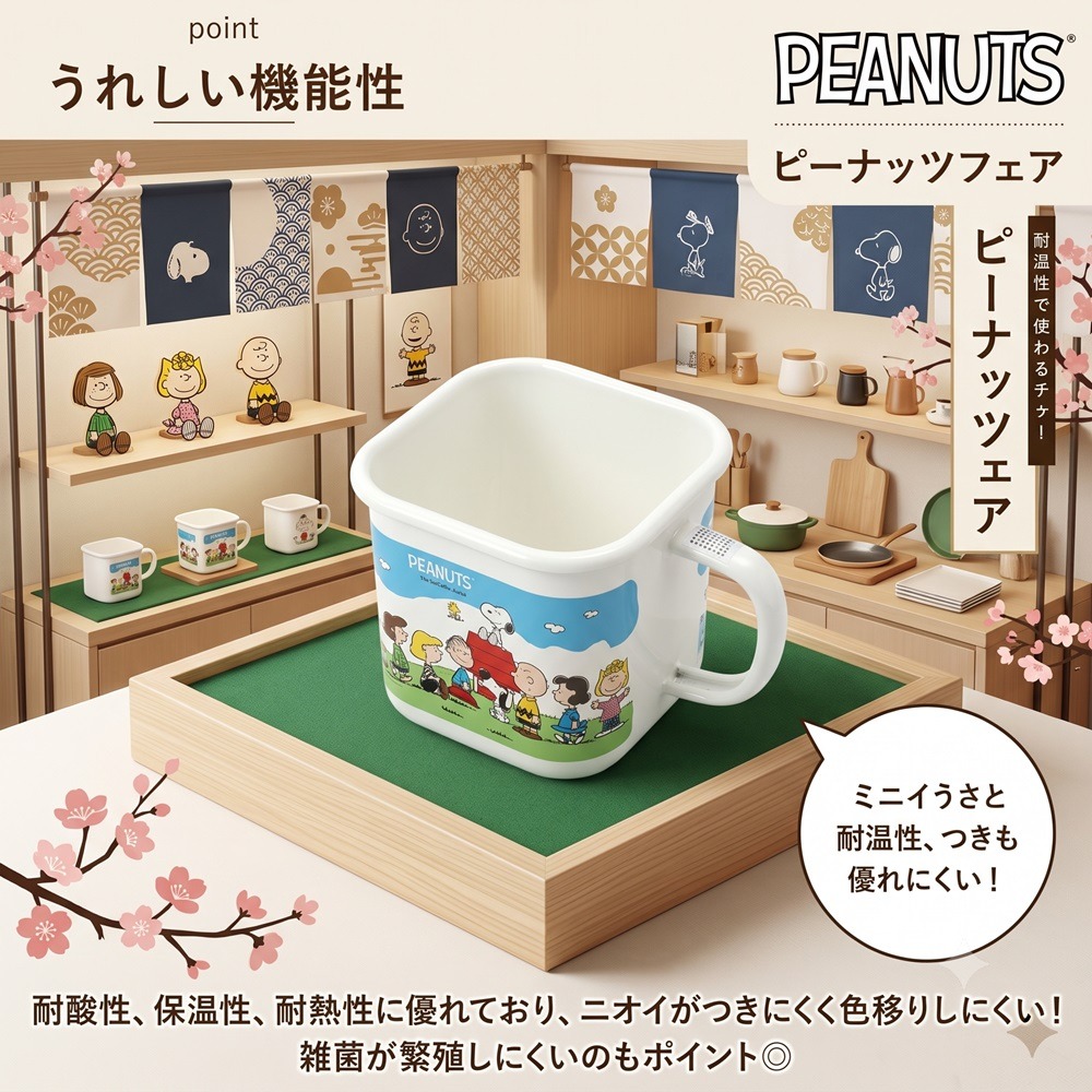 日本爆賣SNOOPY 酸鹼不侵 萬年不卡味 抗菌率頂天琺瑯萬用萬能鍋-細節圖4