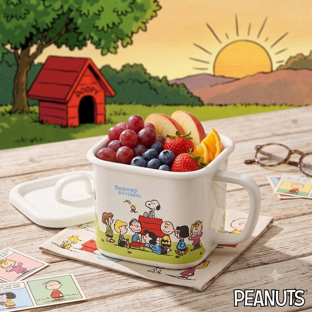 日本爆賣SNOOPY 酸鹼不侵 萬年不卡味 抗菌率頂天琺瑯萬用萬能鍋-細節圖8