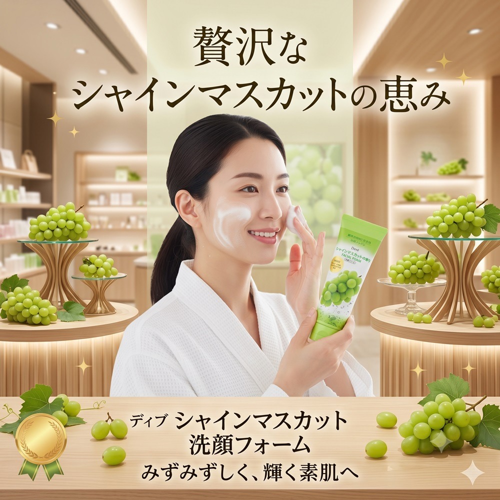 日本熊野油脂 溫和潔淨保濕 麝香葡萄香 洗面乳(2 入特惠組)-細節圖3