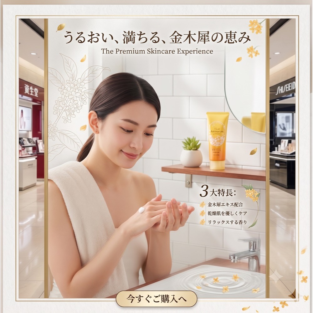 日本熊野油脂 金木犀胺基酸 護手霜80g (2 入特惠組)-細節圖3
