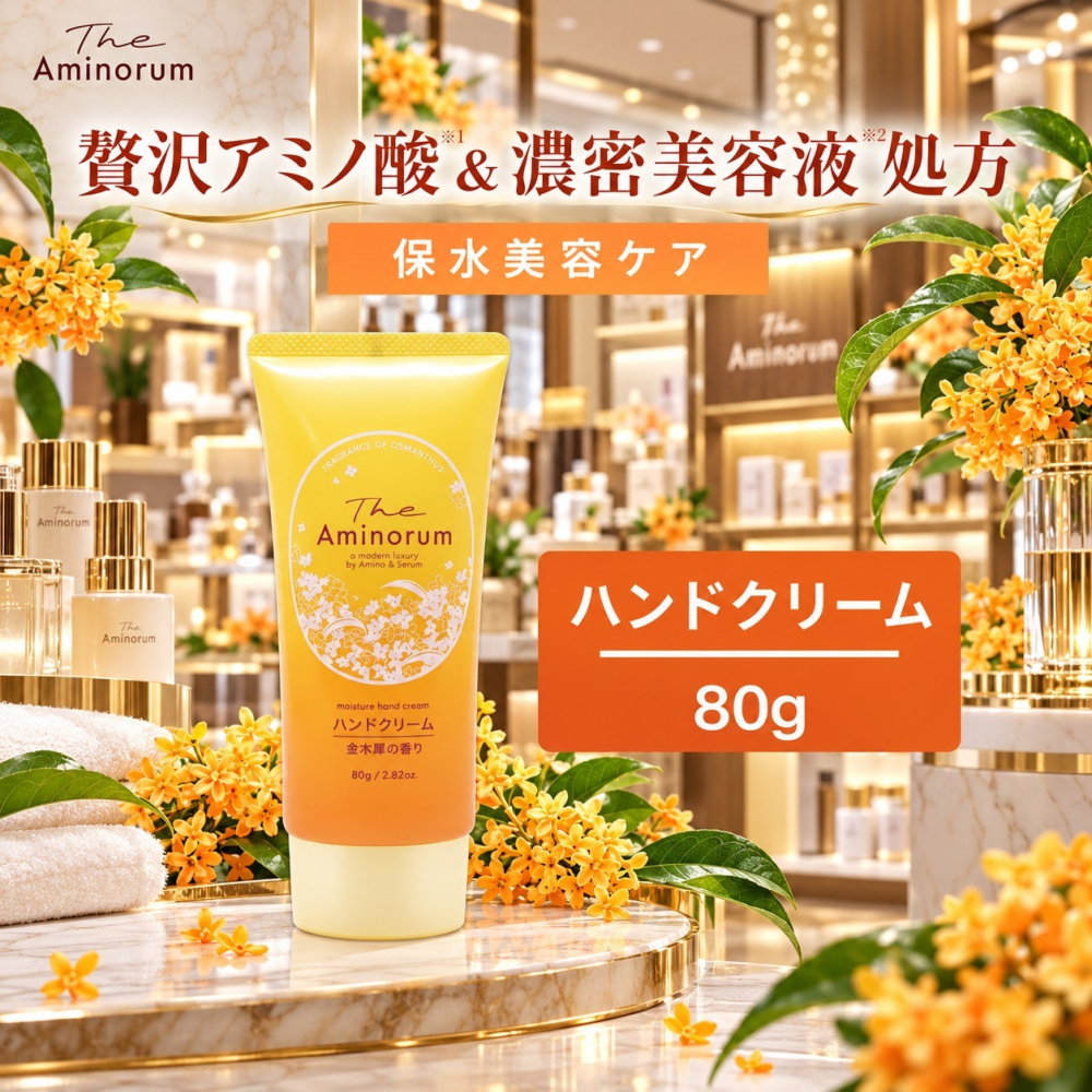日本熊野油脂 金木犀胺基酸 護手霜80g (2 入特惠組)-細節圖2