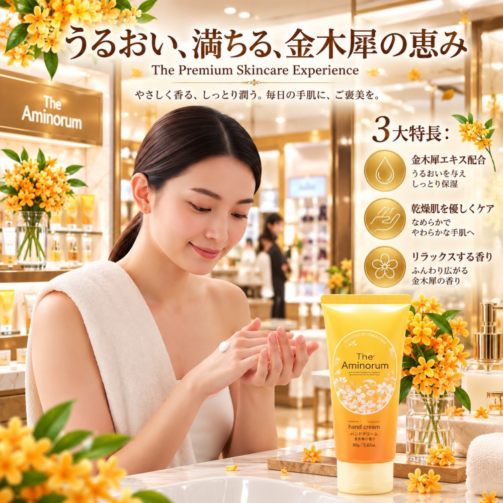 日本熊野油脂 金木犀胺基酸 護手霜80g (2 入特惠組)-細節圖5
