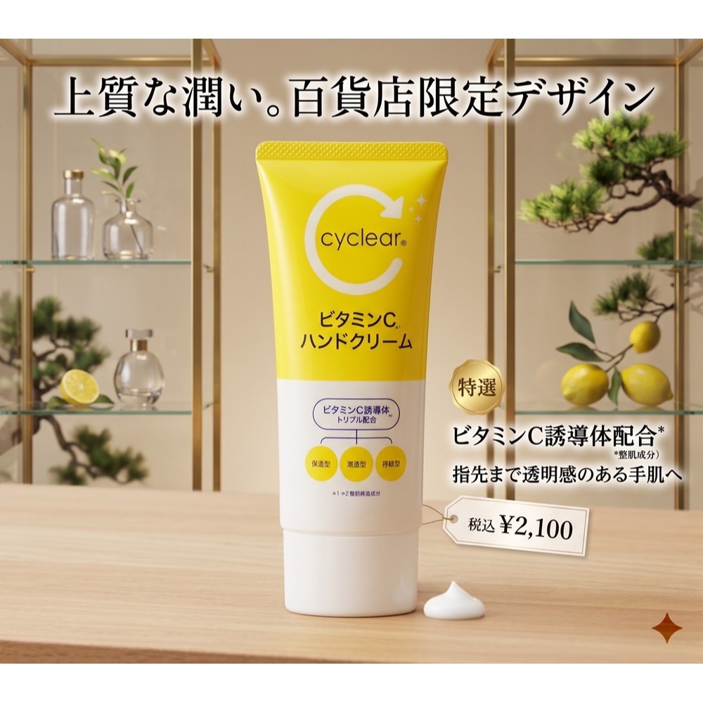 日本 熊野 維他命C誘導體 秒吸收不黏膩 護手霜(兩隻一組)-細節圖4
