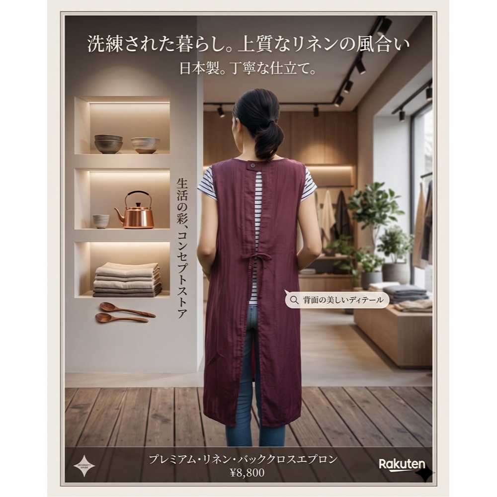 日本 鄉村風 防撥水加工 女孩 後綁圍裙(1.2.3.4.5.6.7.8)8款-細節圖8