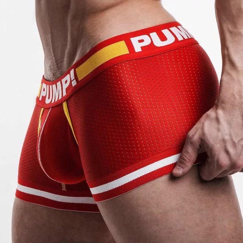 【男色ＢＯＹ】PUMP!  三角四角內褲 大尺寸內褲 低腰 性感內褲 熊內褲 同志 內褲 運動內褲 彩虹旗透氣內褲-細節圖2