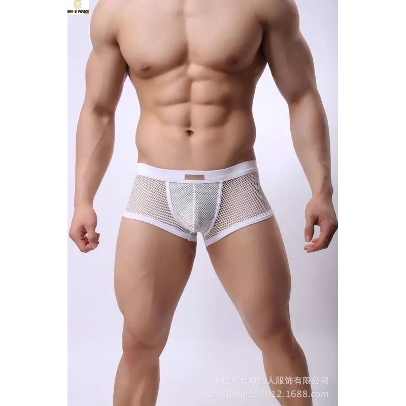 男內褲 性感內褲 低腰 超薄性感透明網紗三角褲 ac內褲 情趣內褲 同志-細節圖4