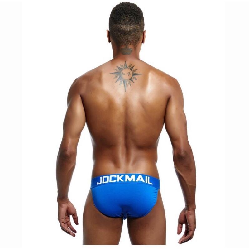 ❤️熱門款❤️ JOCKMAIL ★ 纯棉高叉吸汗内褲三角四角內褲 運動內褲  低腰底褲 性感內褲 U凸囊袋 運動內褲-細節圖4