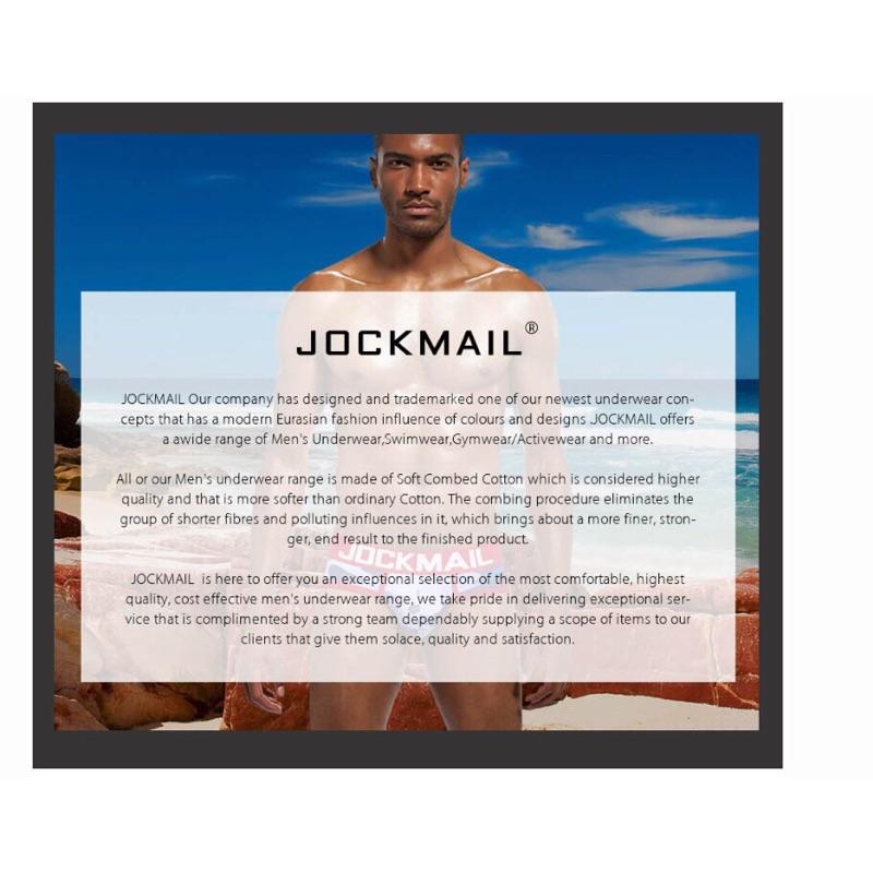 ❤️熱門款❤️ JOCKMAIL ★ 纯棉高叉吸汗内褲三角四角內褲 運動內褲  低腰底褲 性感內褲 U凸囊袋 運動內褲-細節圖6
