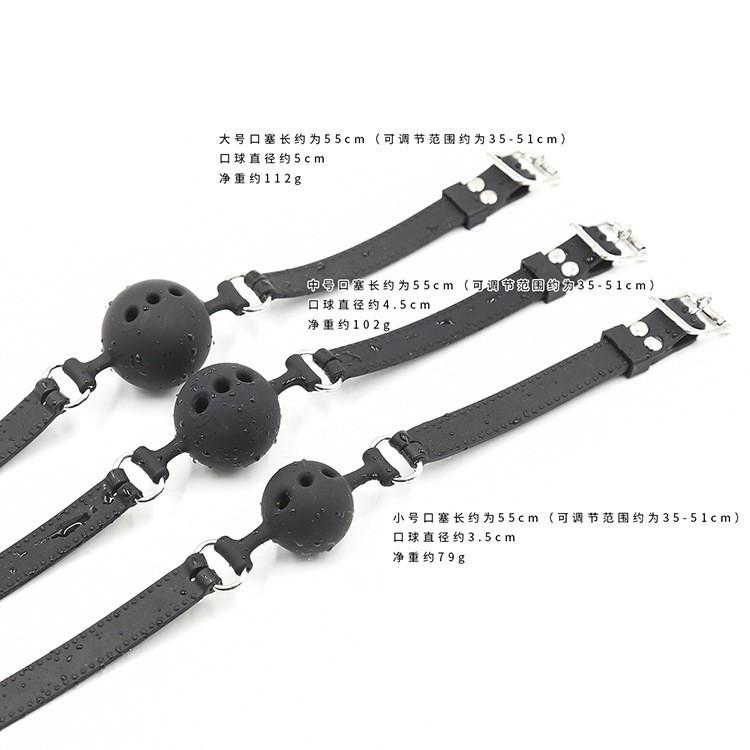 現貨SM 調教 3.5cm 橡膠實心 口球口塞 捆縛手頸拘束帶束縛頸圈口塞口球口枷口交張口器男女情趣用品調教工具-細節圖2