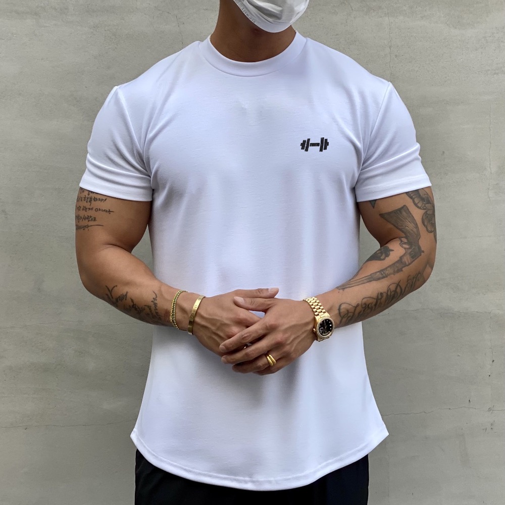 🔥新品 運動健身衣🔥顯肌肉 訓練服 短袖 圓領t恤 t-shirt 健身上衣 運動上衣 短袖男士上衣 肌肉t恤 肌肉-細節圖3