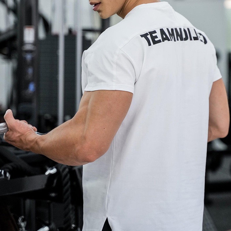 🔥健身上衣🔥圓領上衣 圓領t恤 t-shirt 運動健身上衣 短袖男士上衣 健身運動跑步戶外休閒T恤 健身衣 型男運-細節圖3