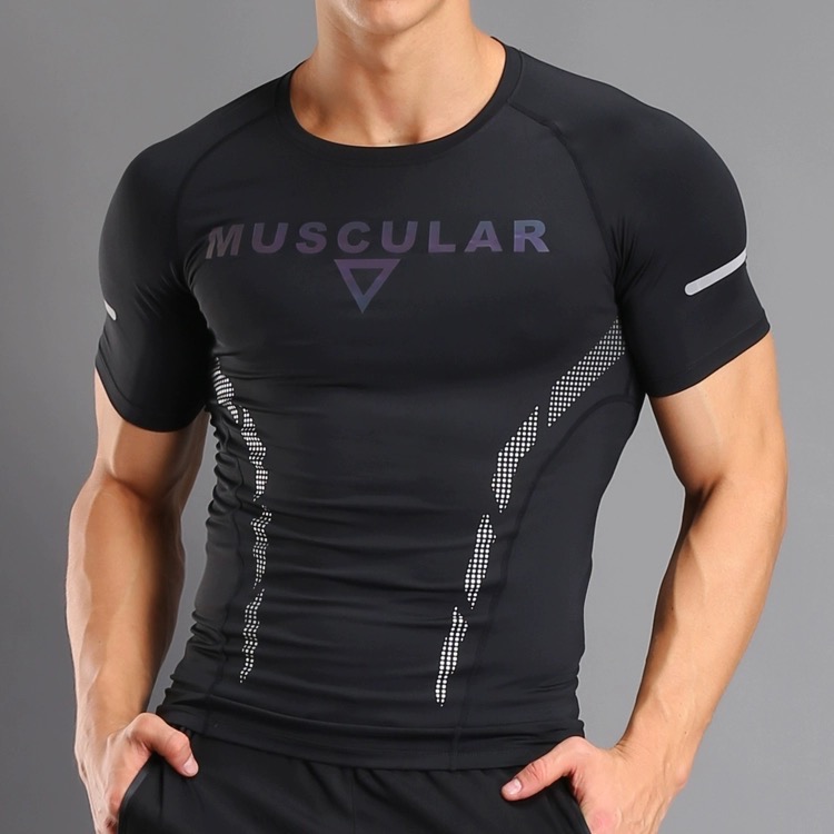 ￼🔥反光上衣 健身上衣🔥速乾t恤 運動上衣 t-shirt 運動t 健身上衣 健身背心 慢跑上衣運動排汗衣 健身跑步-細節圖4