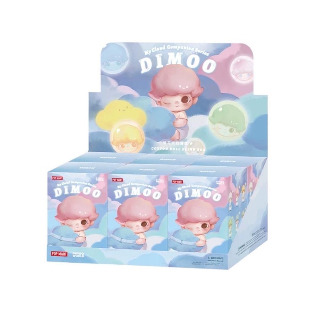 現貨/泡泡瑪特/POP MART/DIMOO 雲陪伴系列/棉花娃娃/公仔/雲陪伴/盲盒/毛絨娃娃掛件-細節圖5