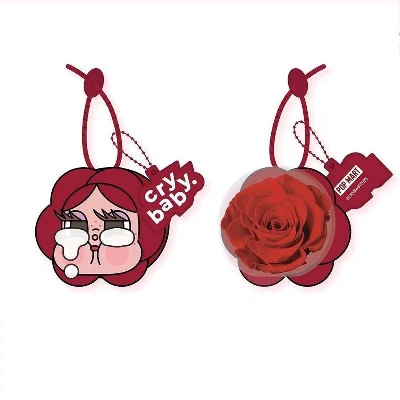 【現貨 官方正品】泡泡瑪特 POPMART crybayb 情人節玫瑰花 哭娃 哭娃永生花 情人節哭娃 畢業禮物-細節圖8