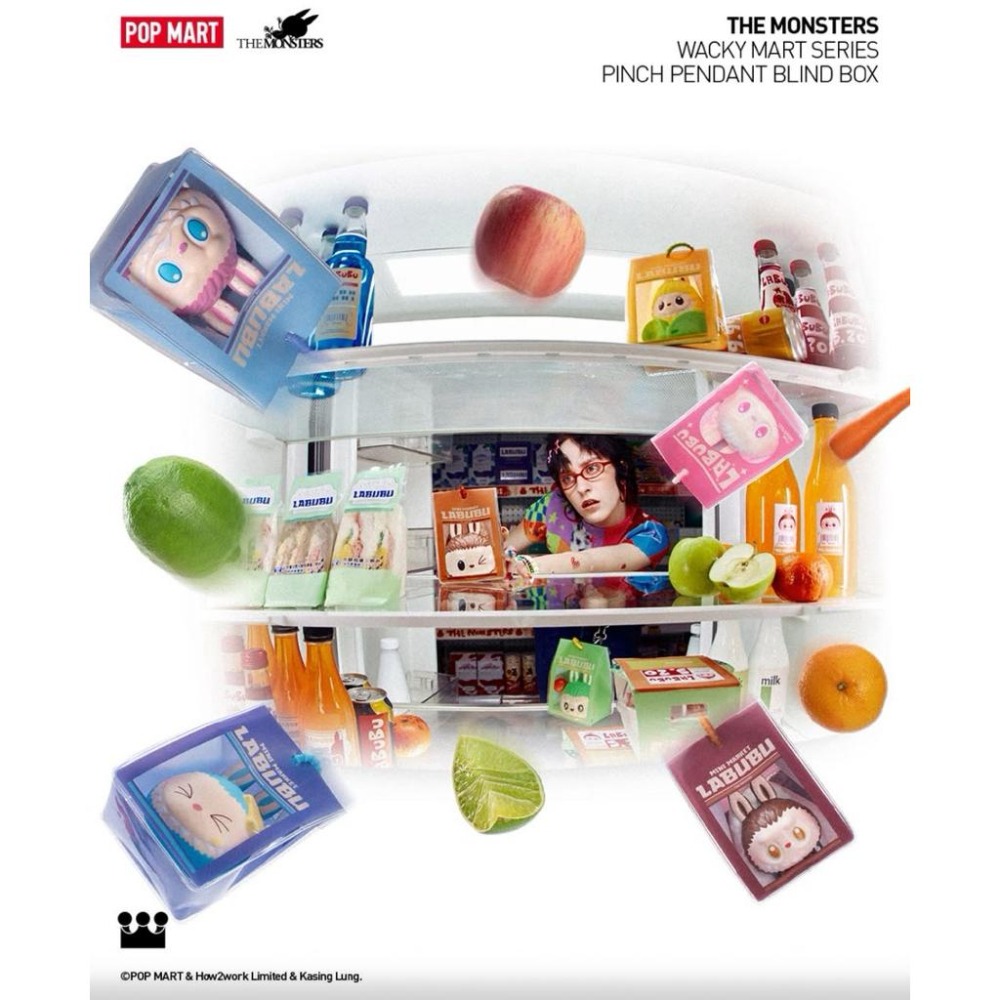 [現貨 正品保證］POP MART 泡泡瑪特 Labubu 怪味便利店 捏捏 鑰匙圈 掛件 包包吊飾 吊飾 盲盒-細節圖2