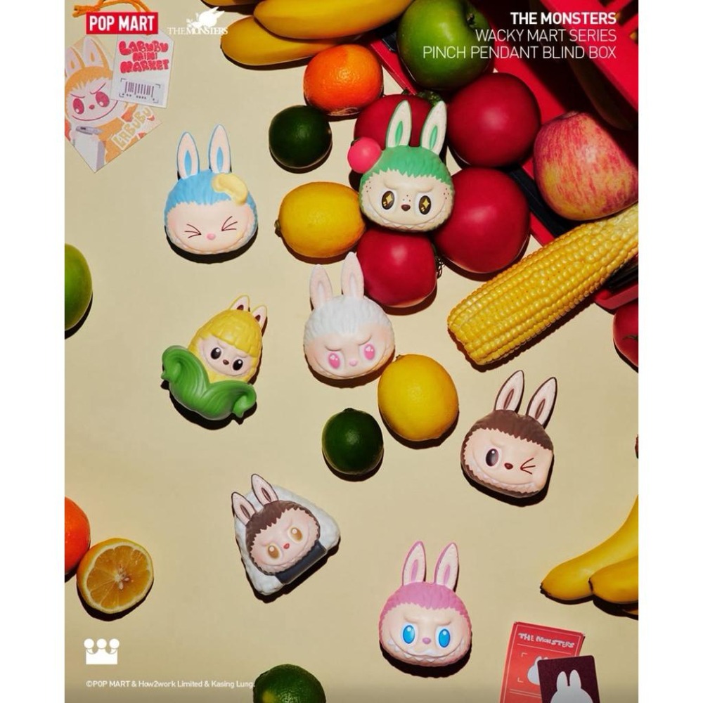 [現貨 正品保證］POP MART 泡泡瑪特 Labubu 怪味便利店 捏捏 鑰匙圈 掛件 包包吊飾 吊飾 盲盒-細節圖3