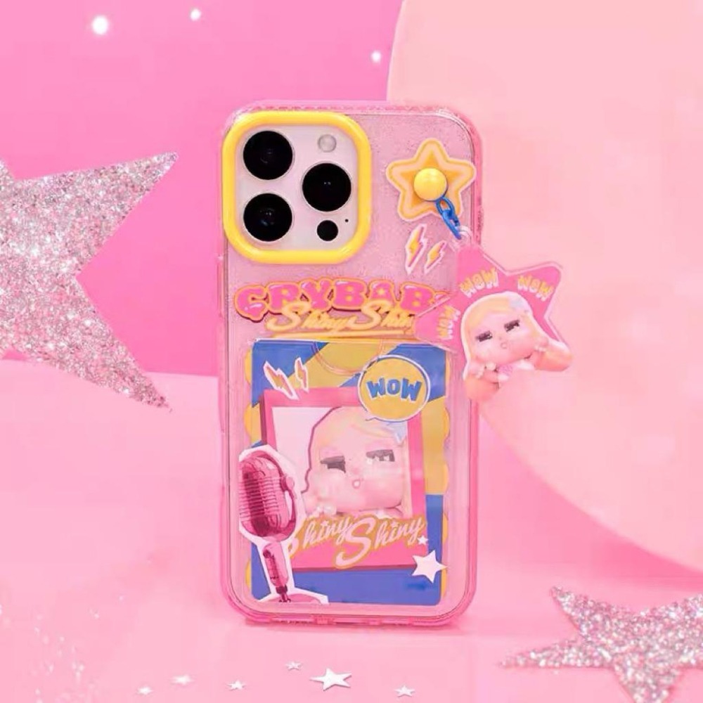 [現貨 正品保證］POP MART 泡泡瑪特 Crybaby SHINY SHIN系列 哭娃 手機殼 iPhone16-細節圖9