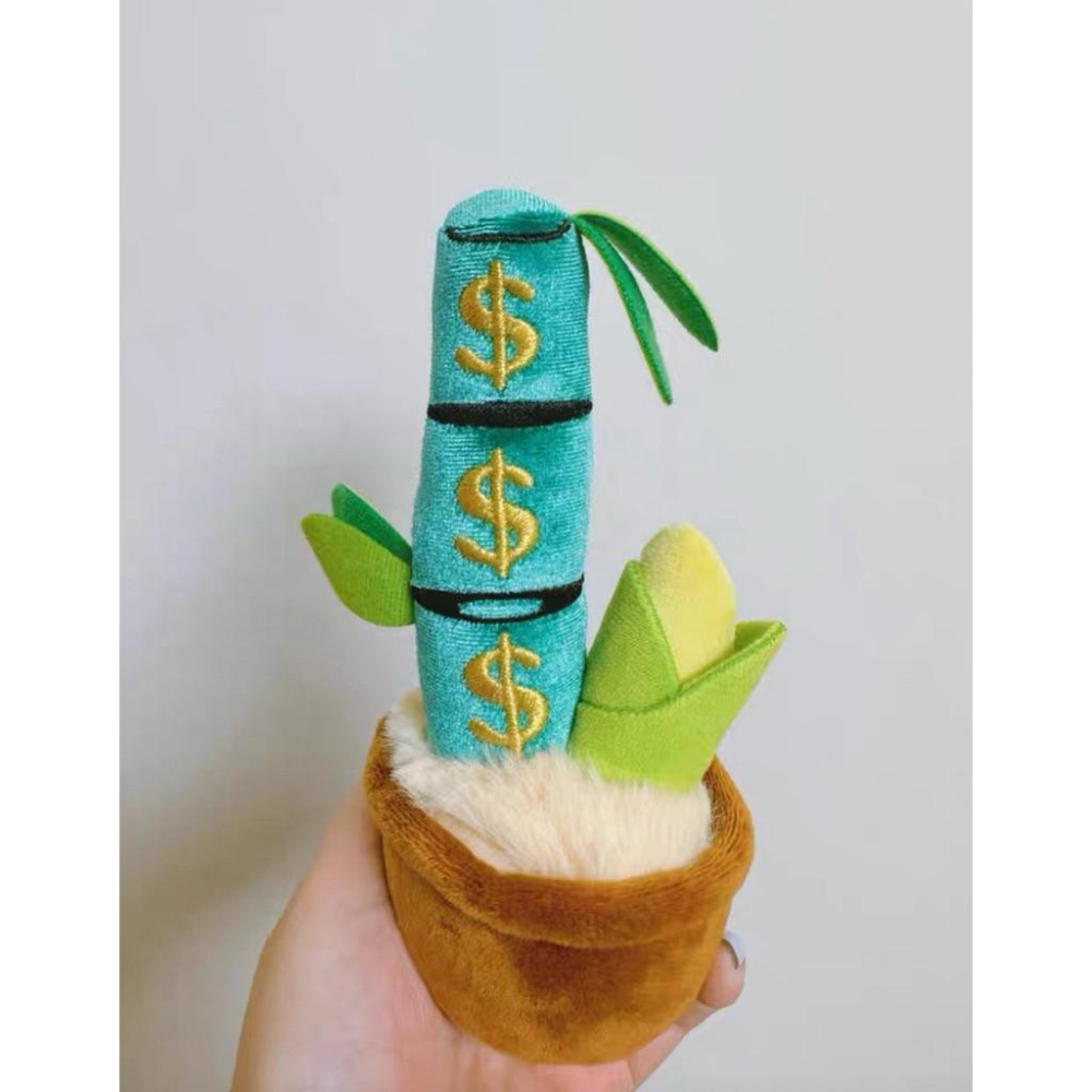 「現貨 正品」 POPSUNDAY 搖錢樹 盲盒 毛絨招財盆栽 招財 擺件 潮玩 手辦 開運禮物 開業禮物 招財樹-細節圖7
