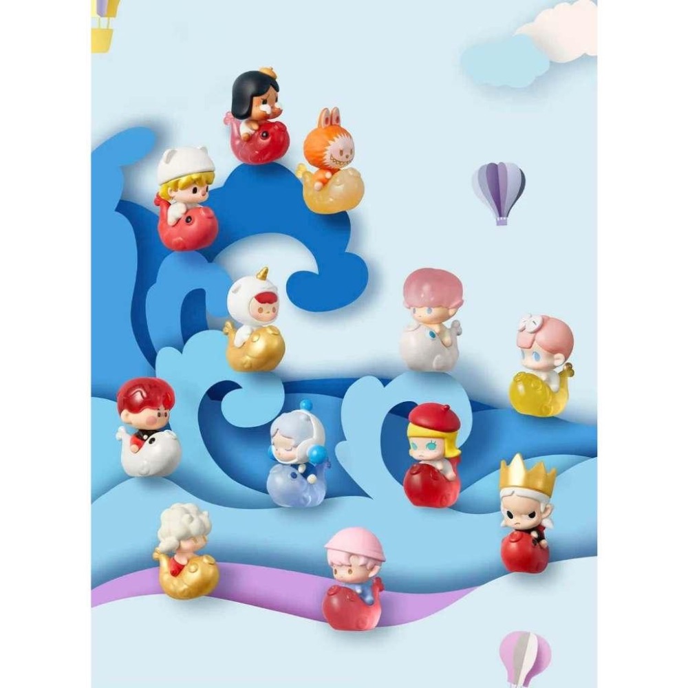 現貨 官方正品 泡泡萌粒遇見錦鯉系列 全新中盒 泡泡瑪特 POPMART LABUBU/CRYBABY/盲袋公仔/萌粒-細節圖2