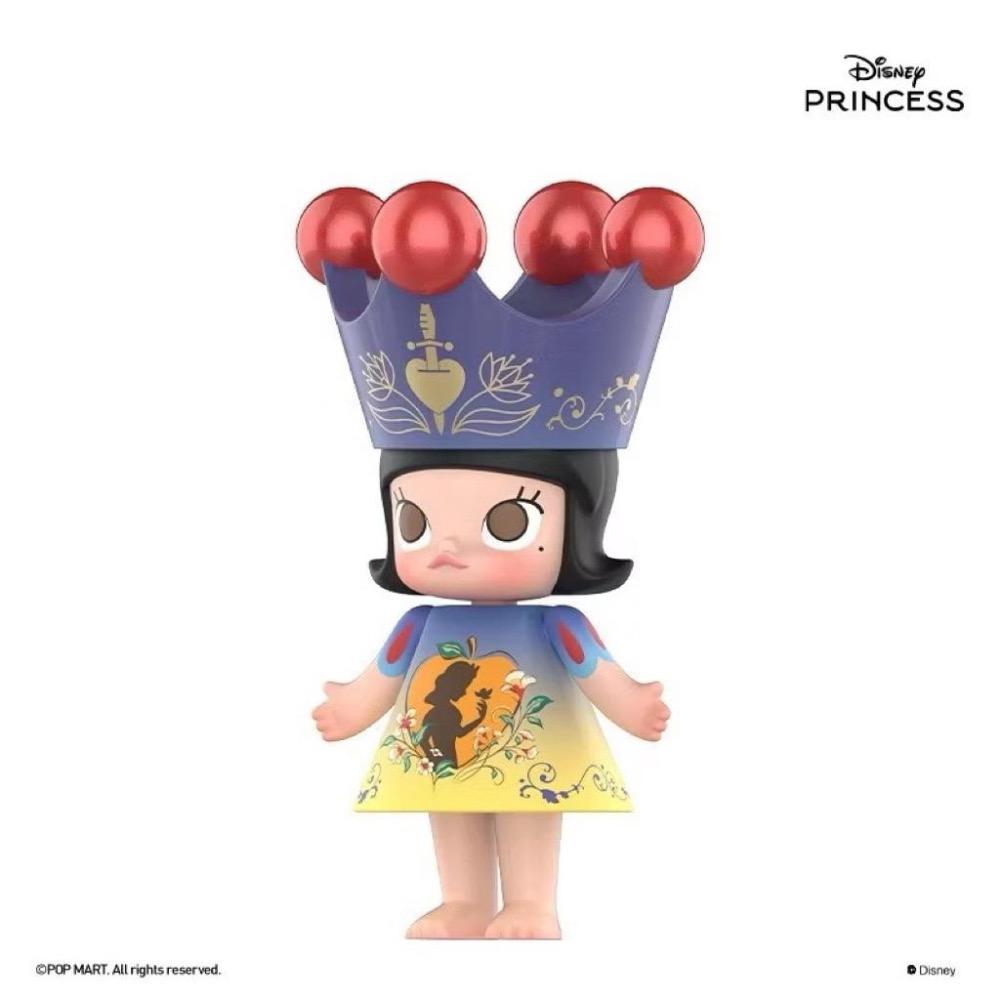 ［現貨 官方正品］POP MART 泡泡瑪特 MOLLY 白雪公主100% 迪士尼 吊卡 茉莉-細節圖2